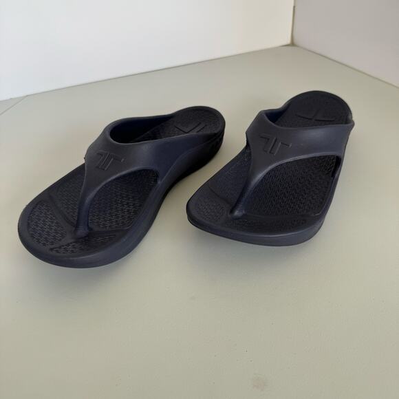 Telic Energy Arch Support Recovery Flip Flop Sandals Slip On Blue Unisex Size L - Picture 1 of 10